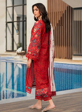 Alzohaib Luxury Printed Lawn 3 Piece Unstitched Suit AZ25LLP D-05